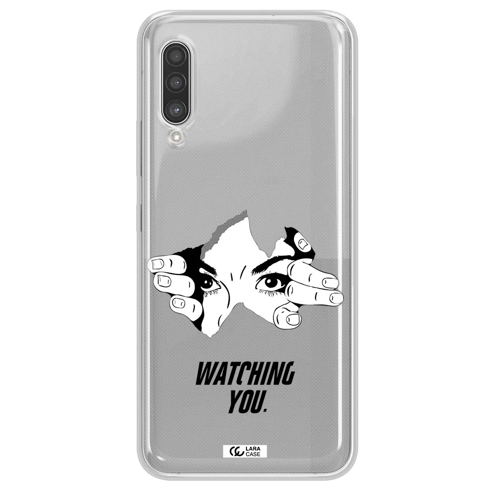 a hand with a hole in the wall Samsung A90 Clear TPU Case