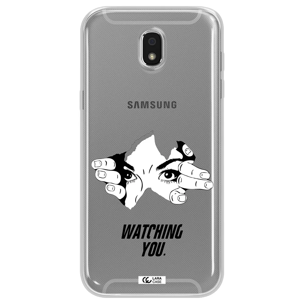 a hand with a hole in the wall Samsung J5 2017 Clear TPU Case