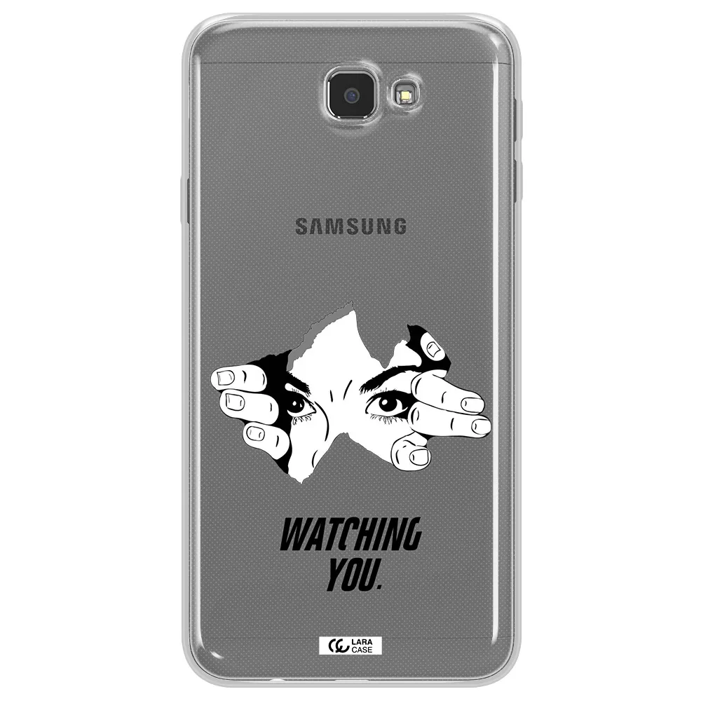 a hand with a hole in the wall Samsung J7 Prim Clear TPU Case