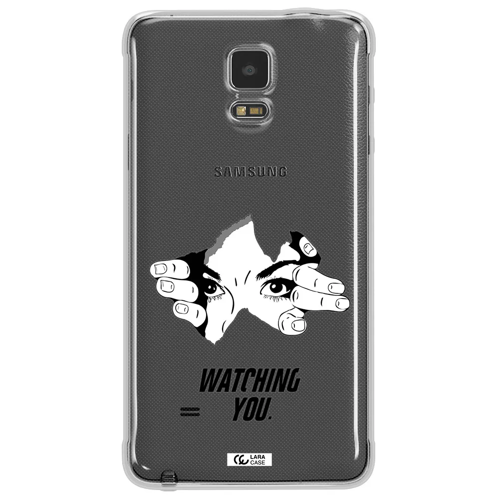 a hand with a hole in the wall Samsung Note 4 Clear TPU Case