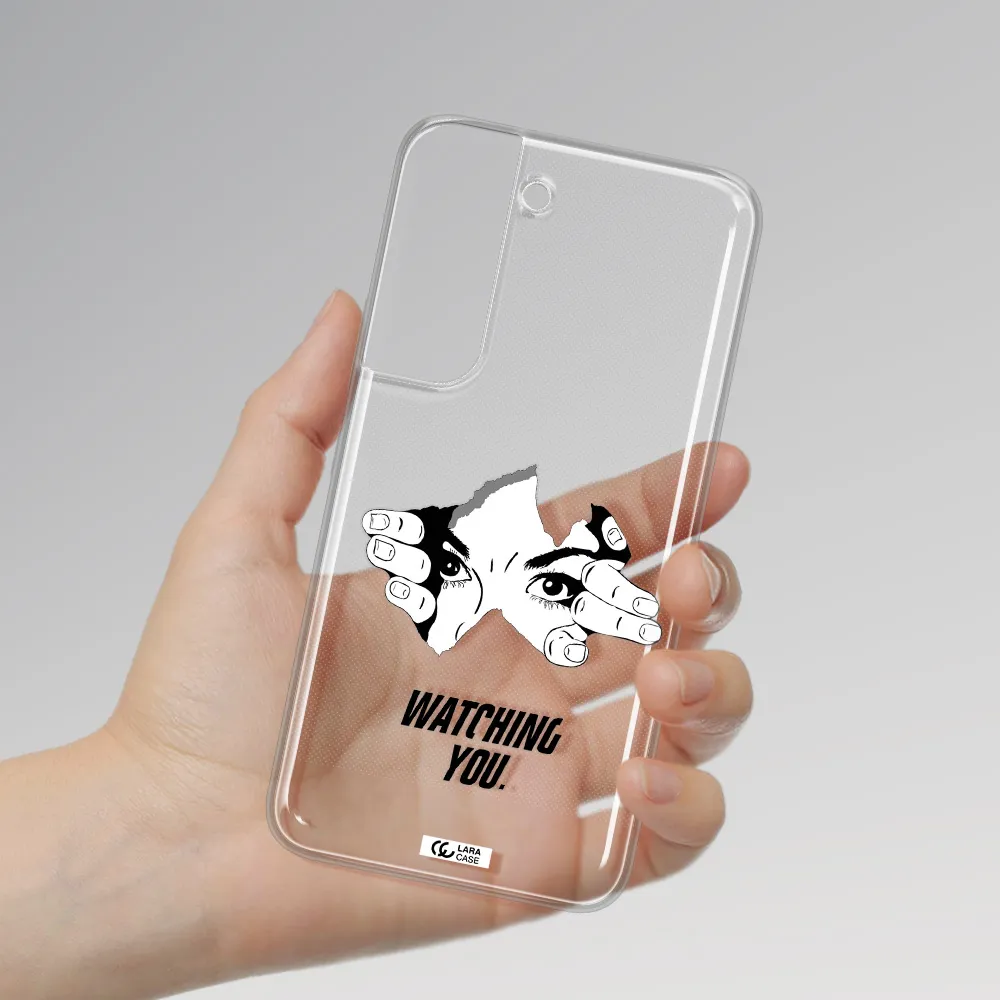 a hand with a hole in the wall Samsung S 22 Clear TPU Case