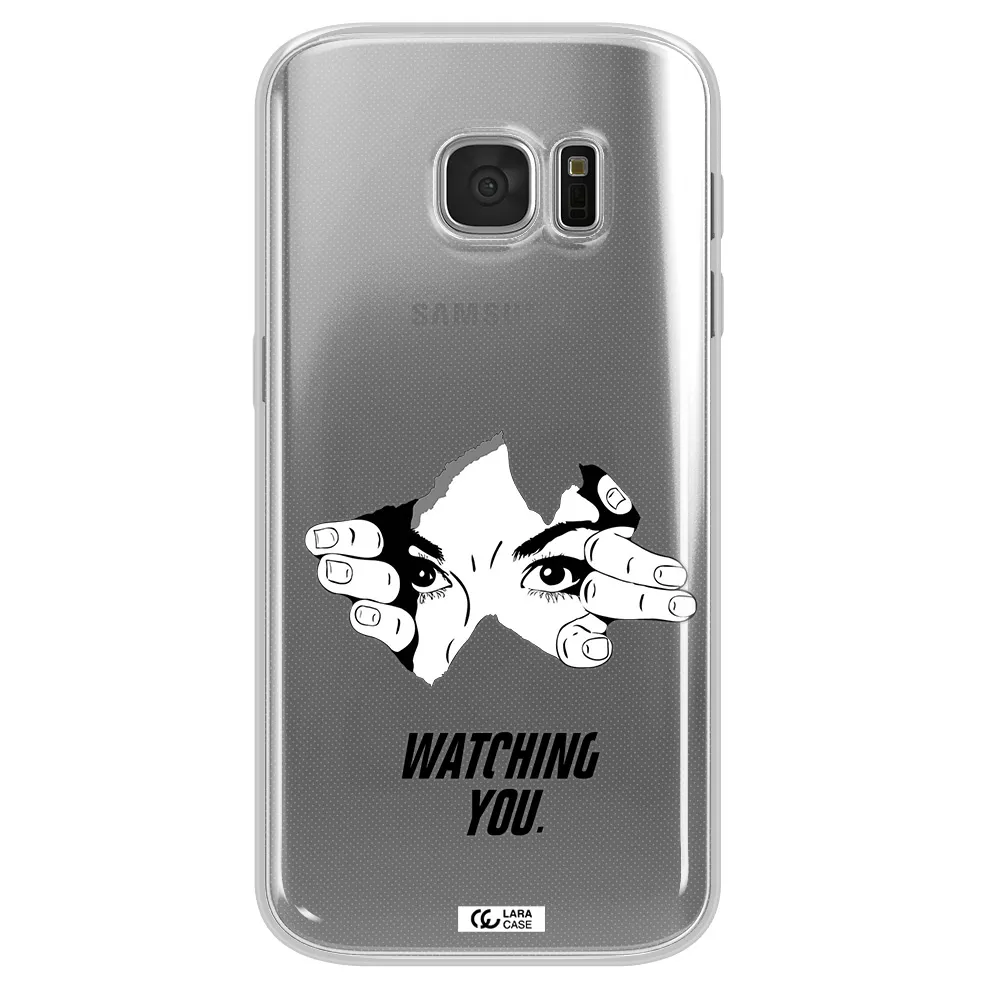 a hand with a hole in the wall Samsung S 7 Clear TPU Case