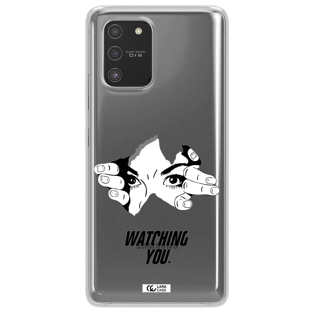 a hand with a hole in the wall Samsung S10 Lite Clear TPU Case
