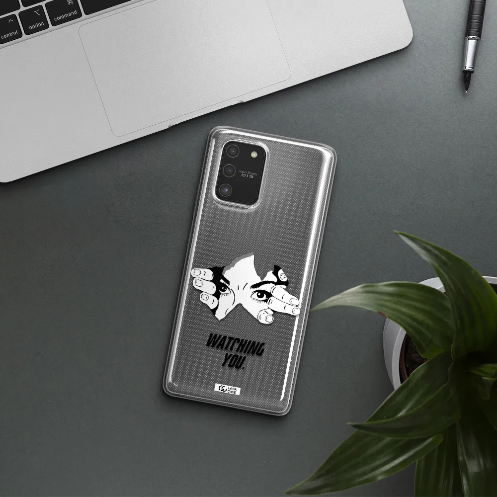 a hand with a hole in the wall Samsung S10 Lite Clear TPU Case