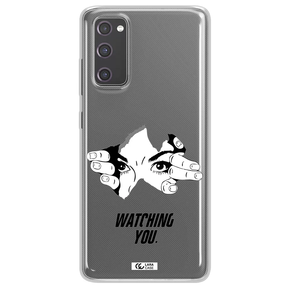 a hand with a hole in the wall Samsung S20 Fe Clear TPU Case