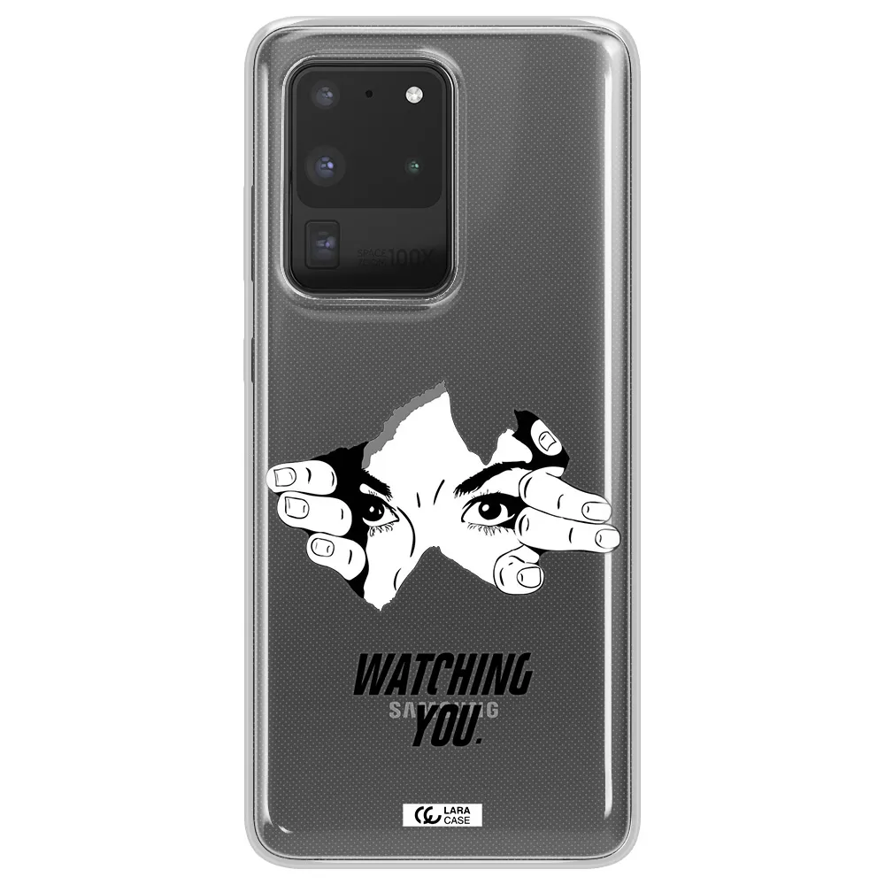 a hand with a hole in the wall Samsung S20 Ultra Clear TPU Case