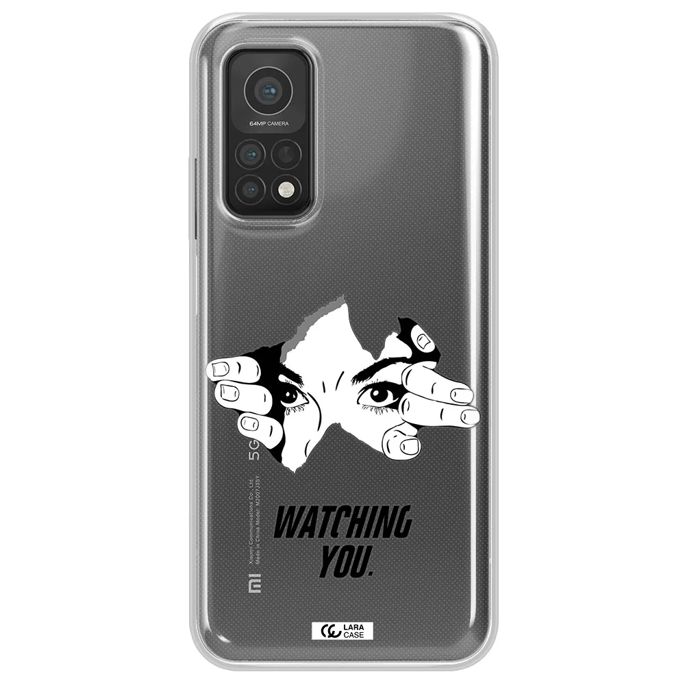 a hand with a hole in the wall Xiaomi Mi 10T Clear TPU Case