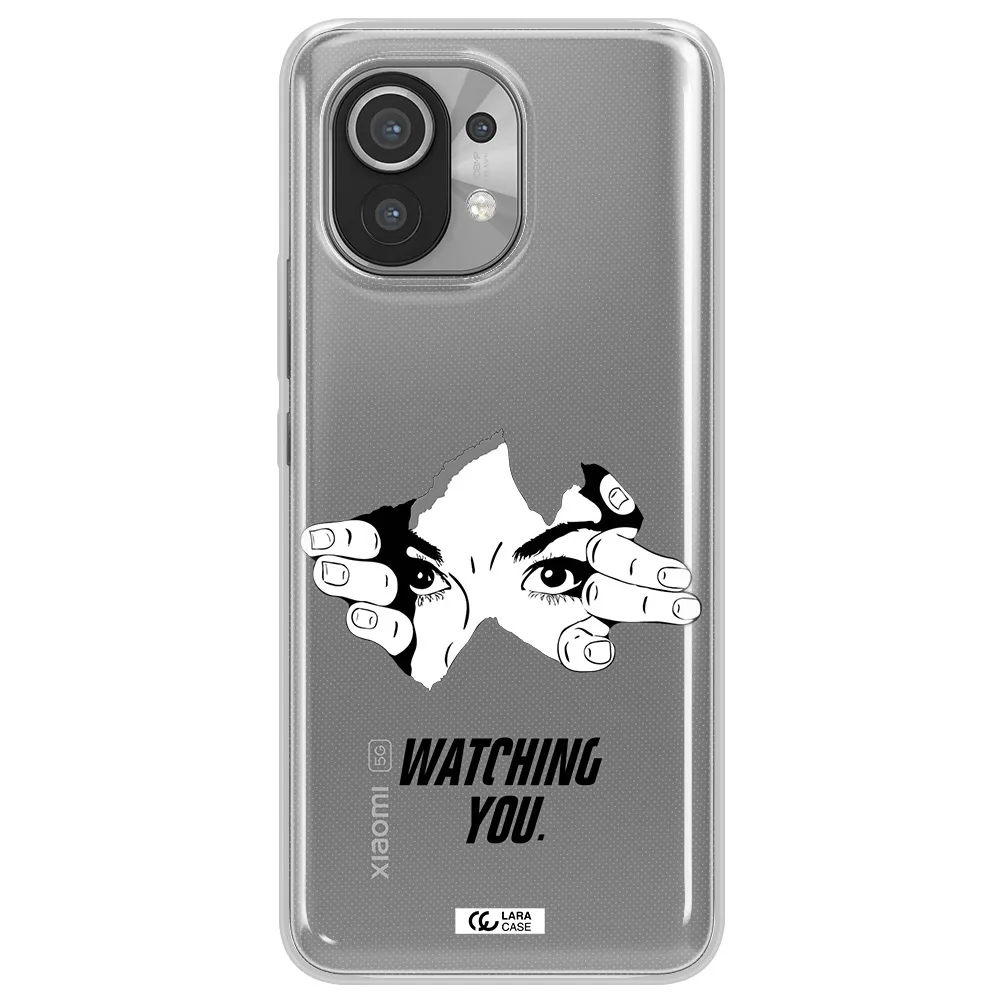 a hand with a hole in the wall Xiaomi Mi 11 Clear TPU Case