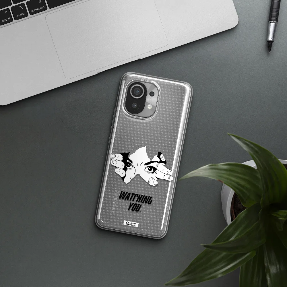 a hand with a hole in the wall Xiaomi Mi 11 Clear TPU Case