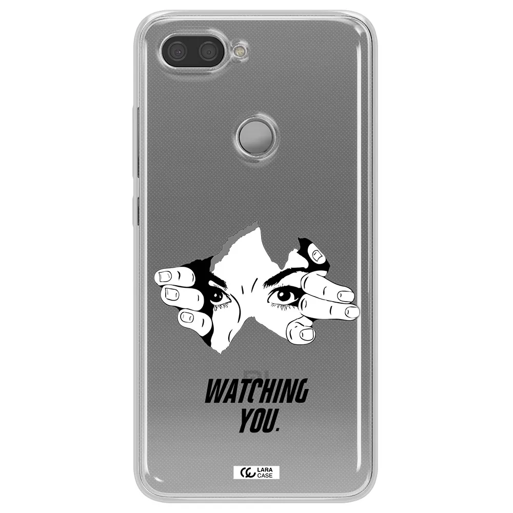 a hand with a hole in the wall Xiaomi Mi 8 Lite Clear TPU Case