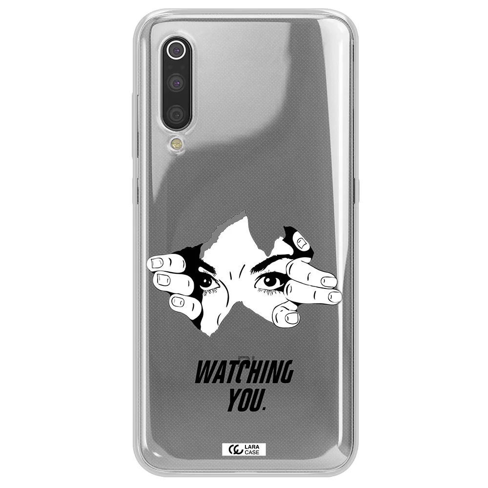 a hand with a hole in the wall Xiaomi Mi 9 Clear TPU Case