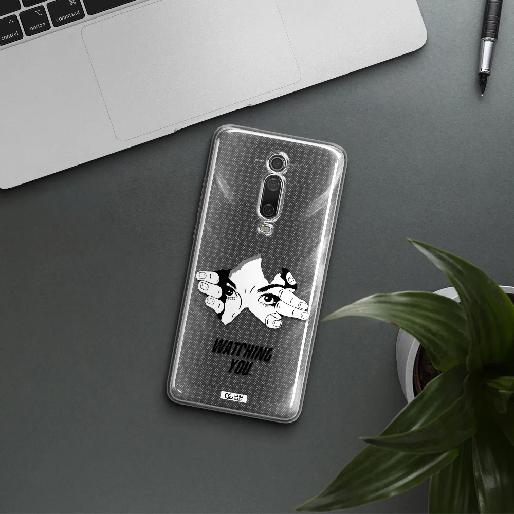 a hand with a hole in the wall Xiaomi Mi 9T Clear TPU Case