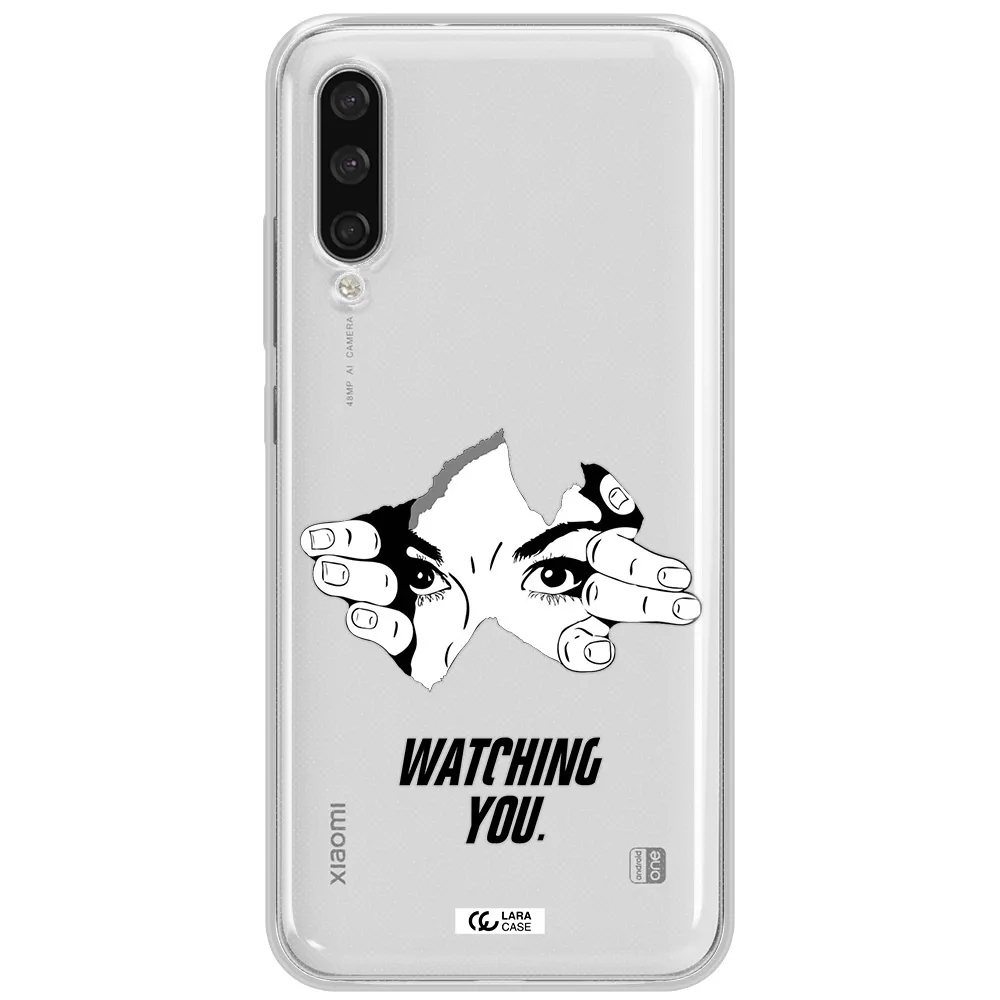 A Hand With A Hole In The Wall Xiaomi Mi A3 Clear Tpu Case