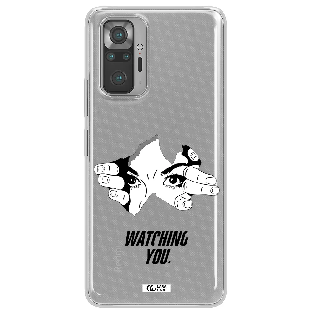 a hand with a hole in the wall Xiaomi Note 10 Pro Clear TPU Case