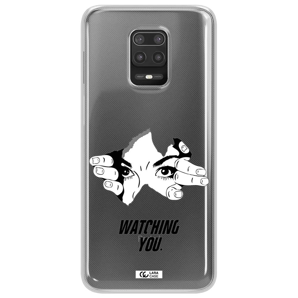 a hand with a hole in the wall Xiaomi Note 9S Clear TPU Case