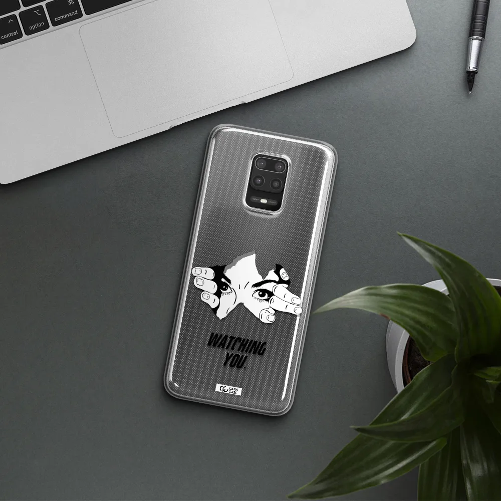 a hand with a hole in the wall Xiaomi Note 9S Clear TPU Case