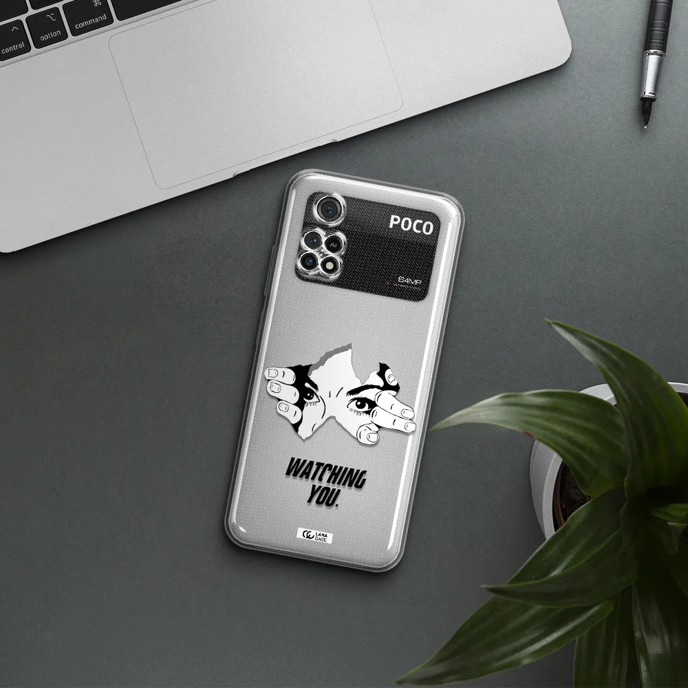 A Hand With A Hole In The Wall Xiaomi Poco M4 Pro 4G Clear Tpu Case