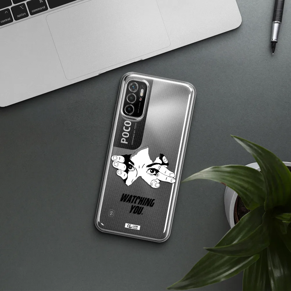 A Hand With A Hole In The Wall Xiaomi Poco M4 Pro 5G Clear Tpu Case