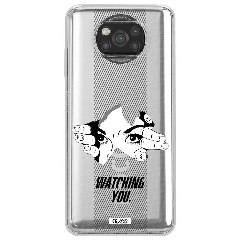 a hand with a hole in the wall Xiaomi Poco X3 Clear TPU Case