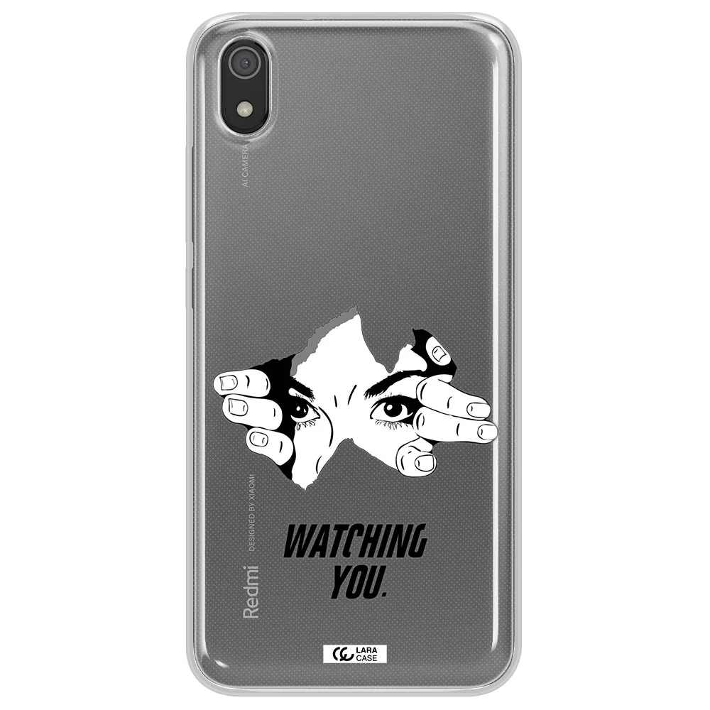 a hand with a hole in the wall Xiaomi Redmi 7A Clear TPU Case