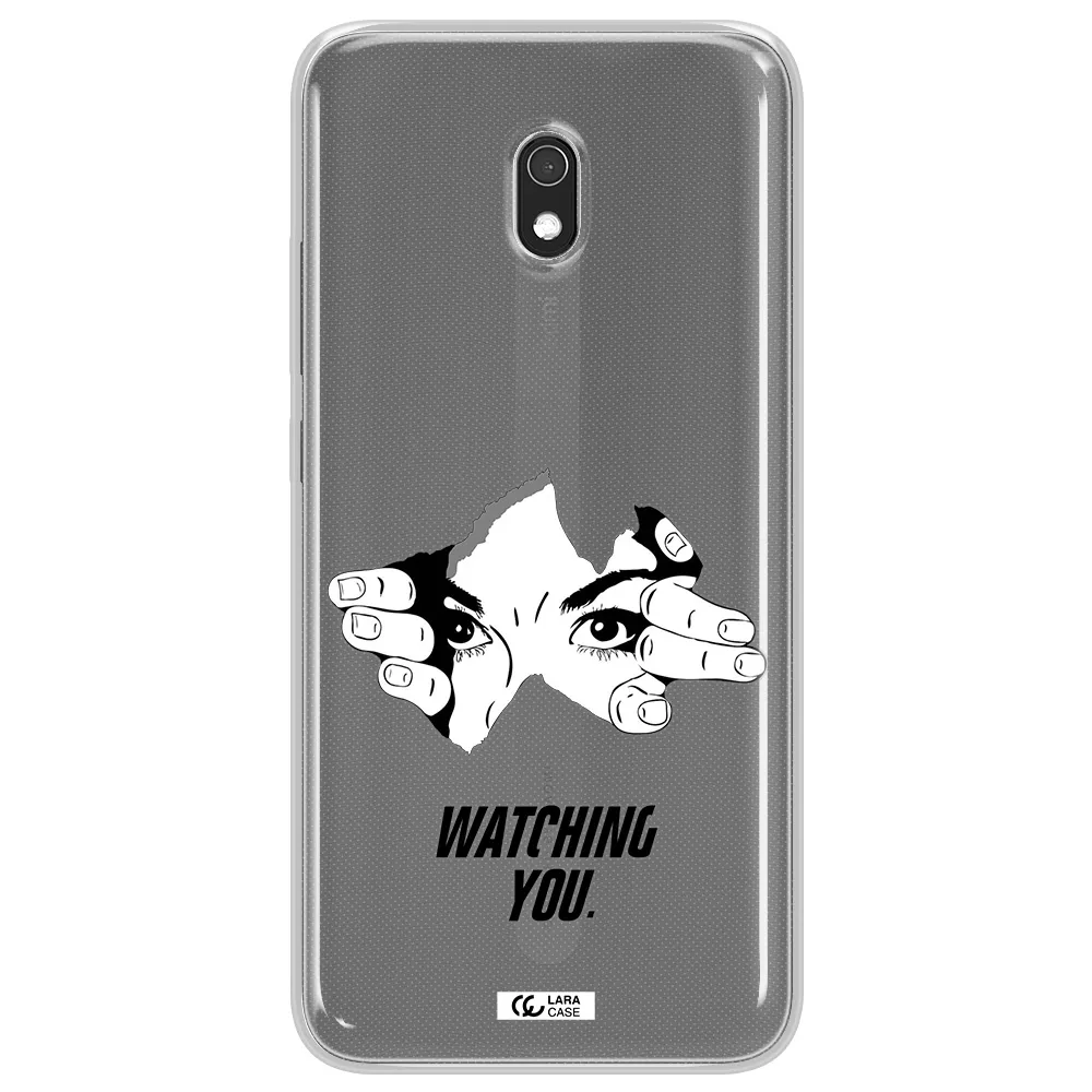 a hand with a hole in the wall Xiaomi Redmi 8A Clear TPU Case