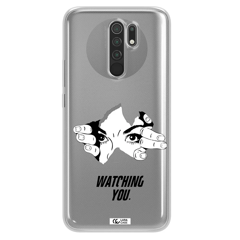 a hand with a hole in the wall Xiaomi Redmi 9 Clear TPU Case