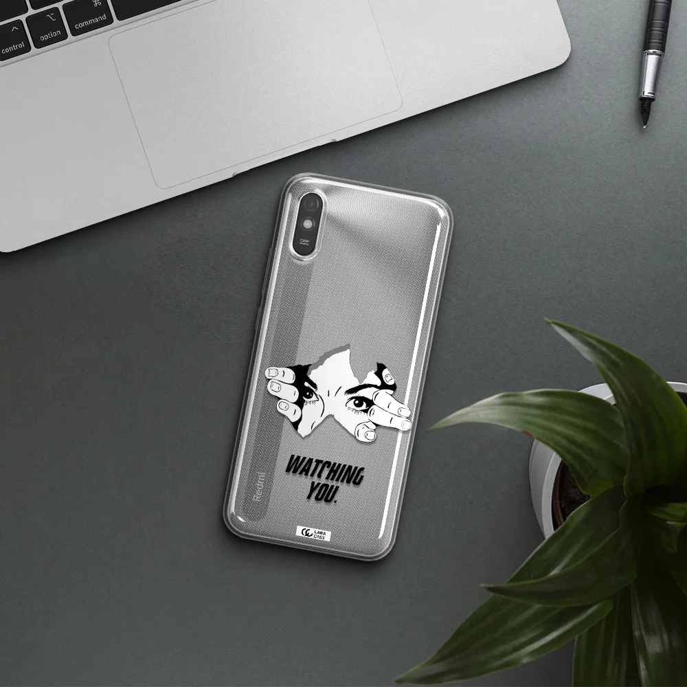 a hand with a hole in the wall Xiaomi Redmi 9A Clear TPU Case