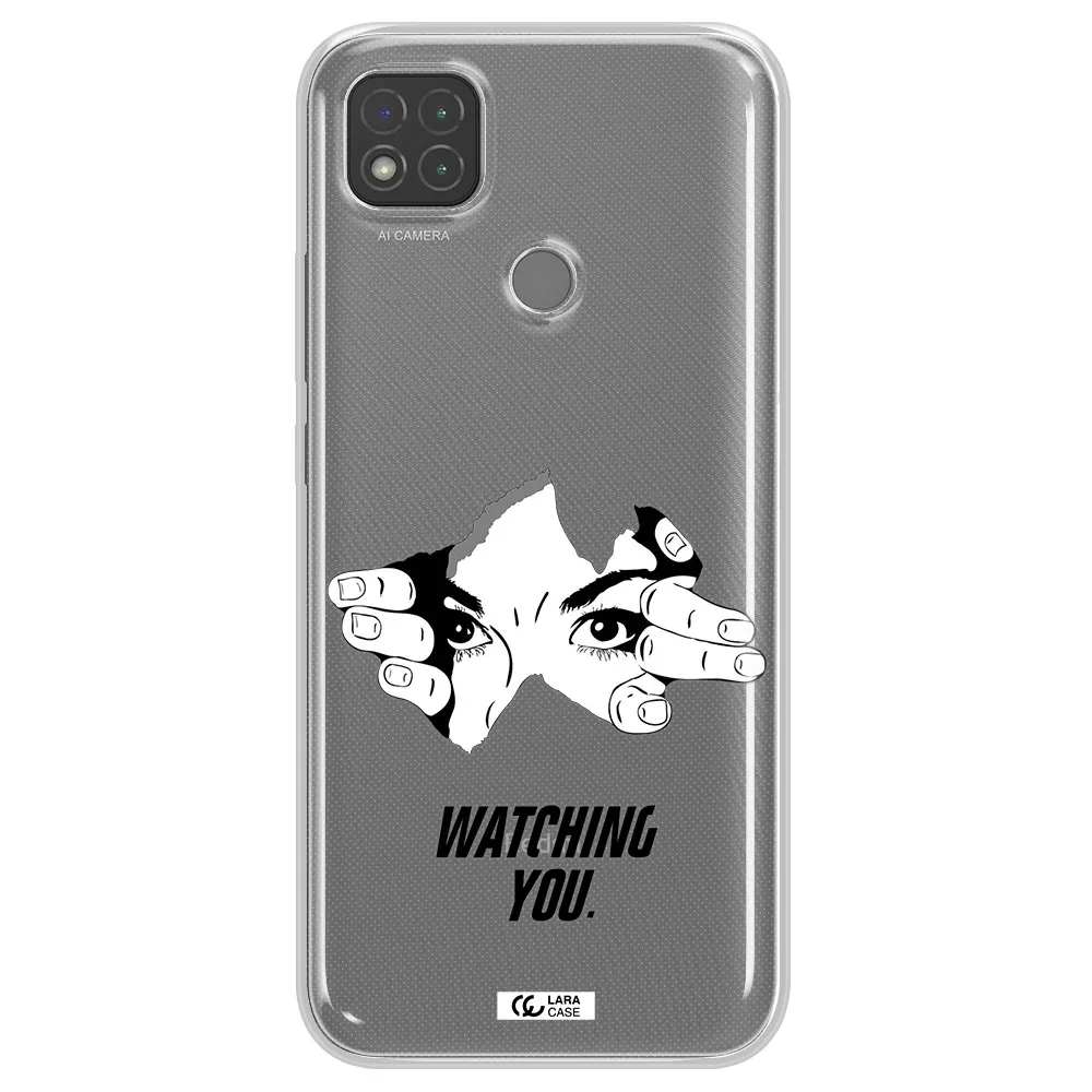 a hand with a hole in the wall Xiaomi Redmi 9C Clear TPU Case