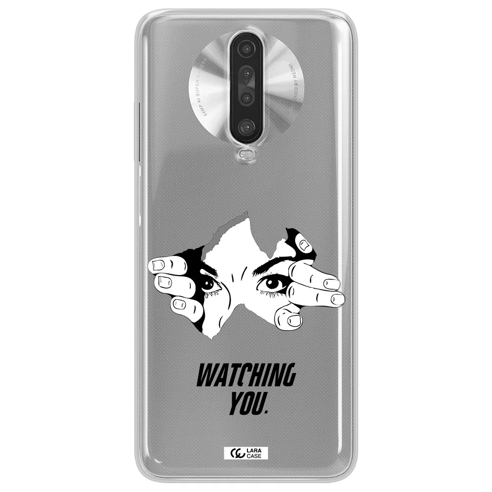 a hand with a hole in the wall Xiaomi Redmi K30 Clear TPU Case