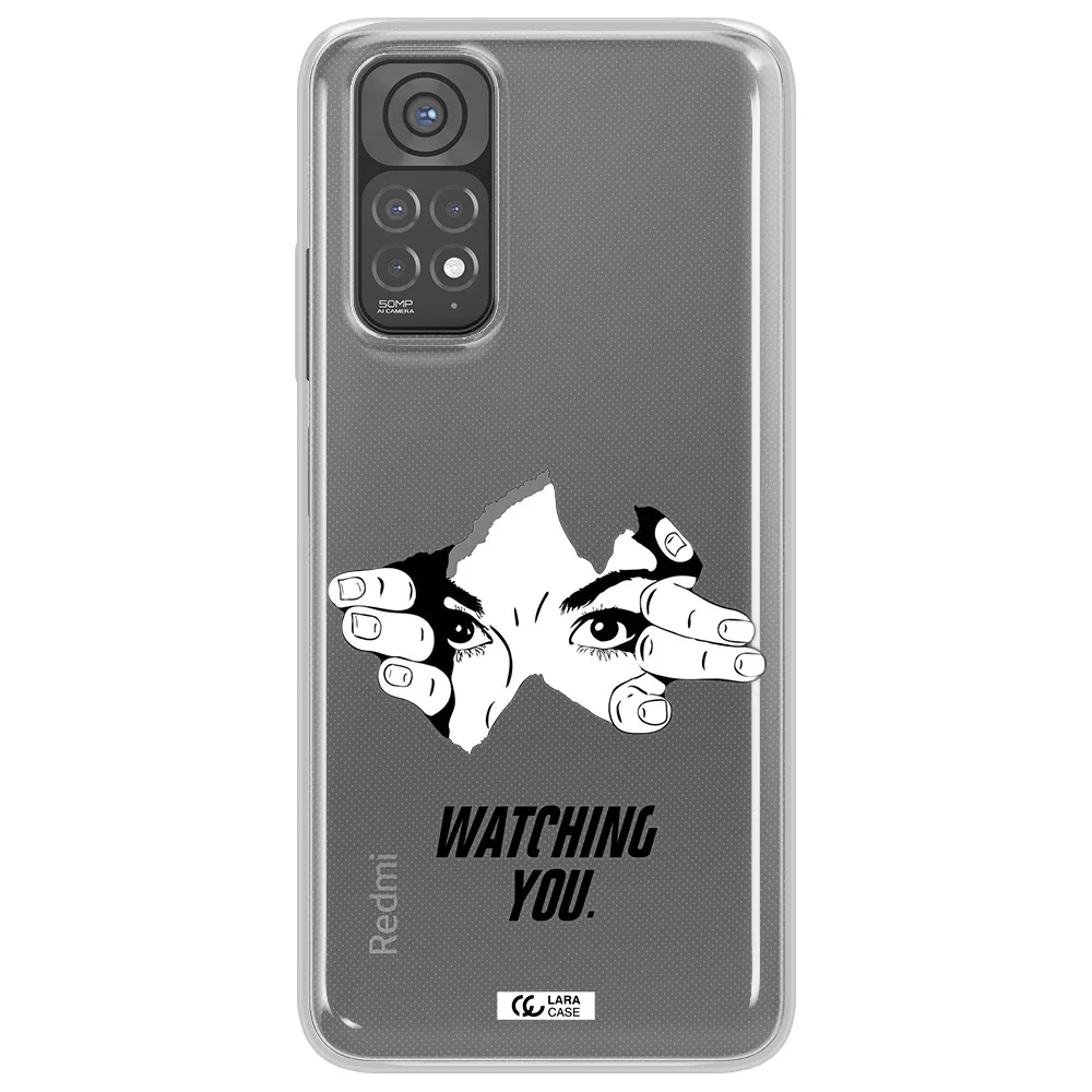 a hand with a hole in the wall Xiaomi Redmi Note 11 Clear TPU Case