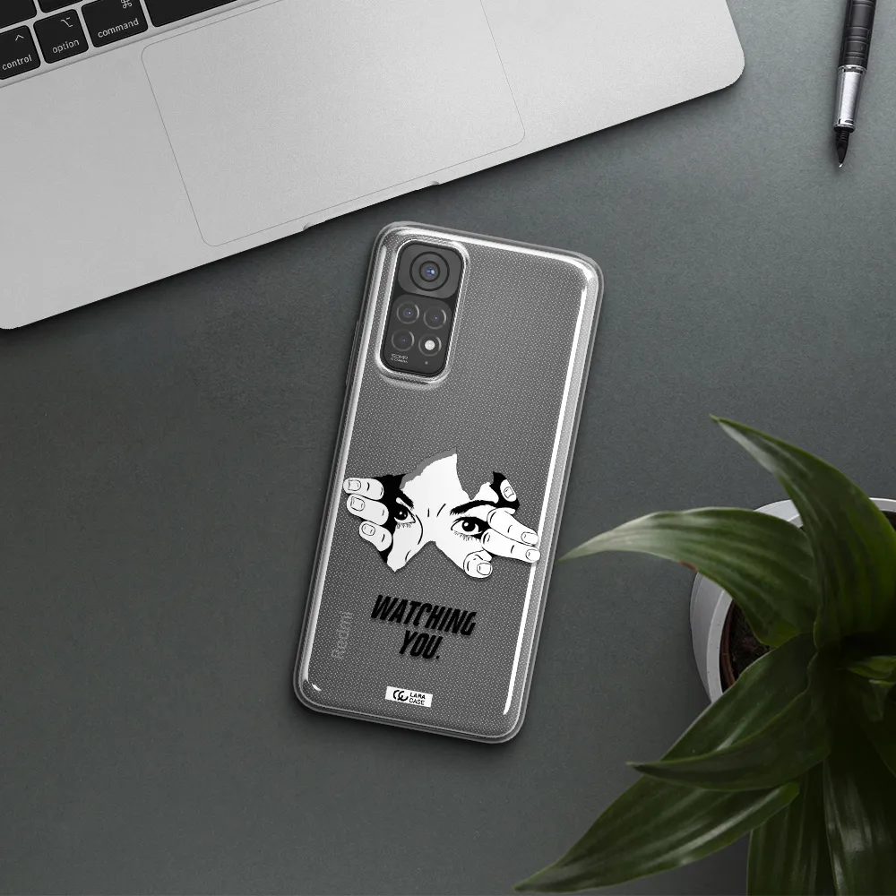 a hand with a hole in the wall Xiaomi Redmi Note 11 Clear TPU Case