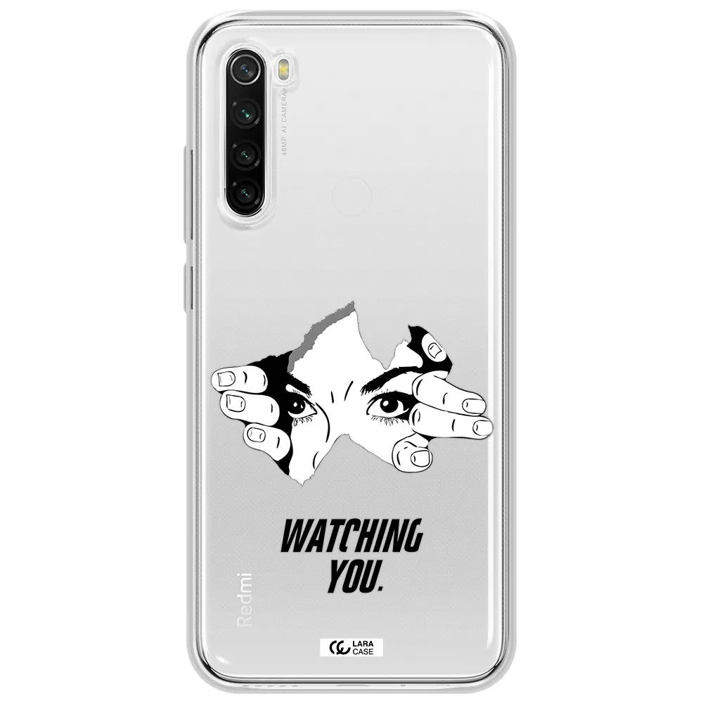 A Hand With A Hole In The Wall Xiaomi Redmi Note 8T Clear Tpu Case