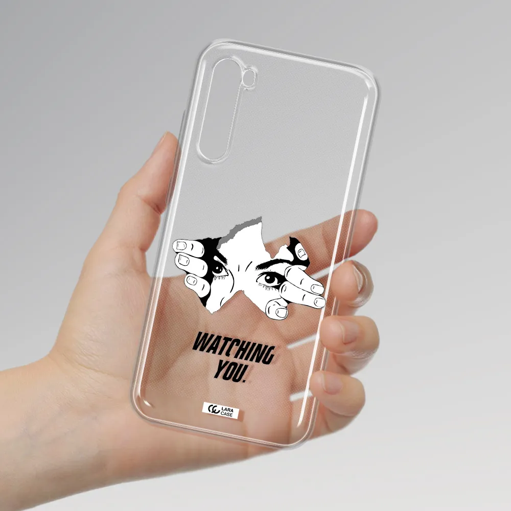 A Hand With A Hole In The Wall Xiaomi Redmi Note 8T Clear Tpu Case