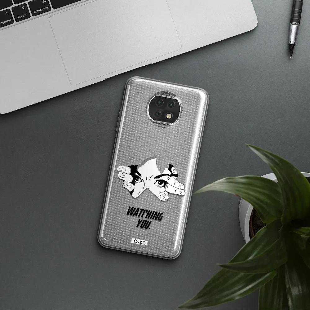 A Hand With A Hole In The Wall Xiaomi Redmi Note 9T Clear Tpu Case