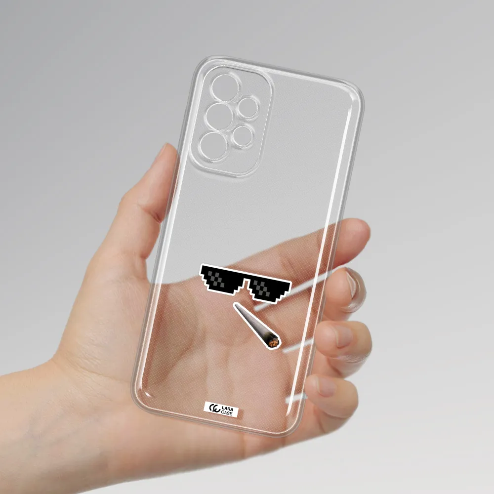 A Cigarette And Sunglasses Samsung A23 5G Clear Tpu Case