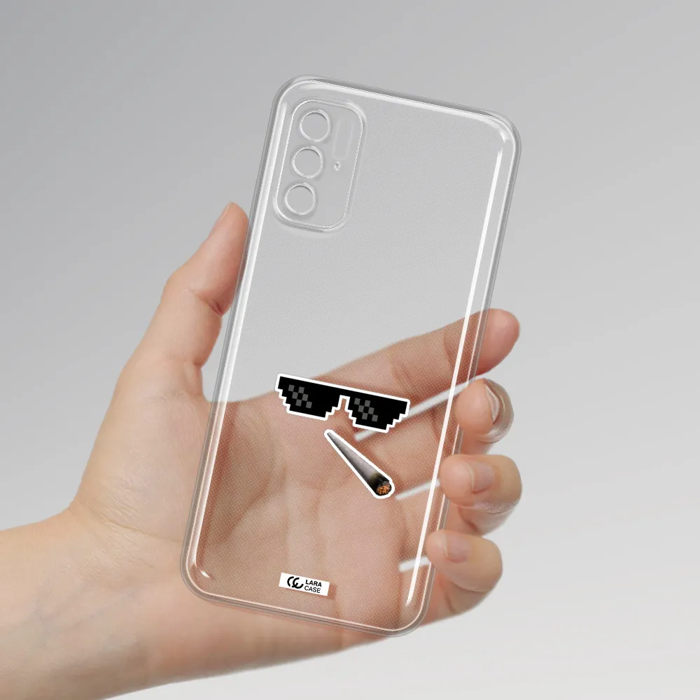 A Cigarette And Sunglasses Xiaomi Poco M4 Pro 5G Clear Tpu Case