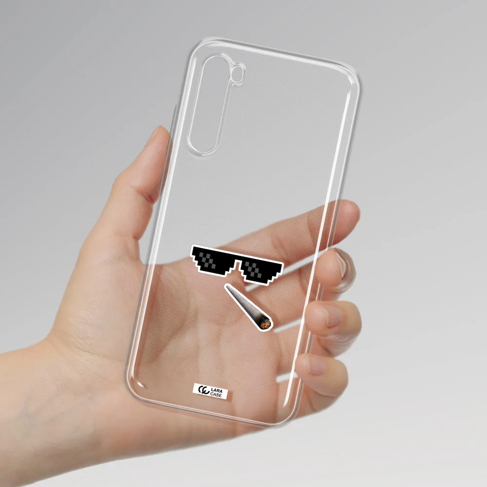A Cigarette And Sunglasses Xiaomi Redmi Note 8T Clear Tpu Case