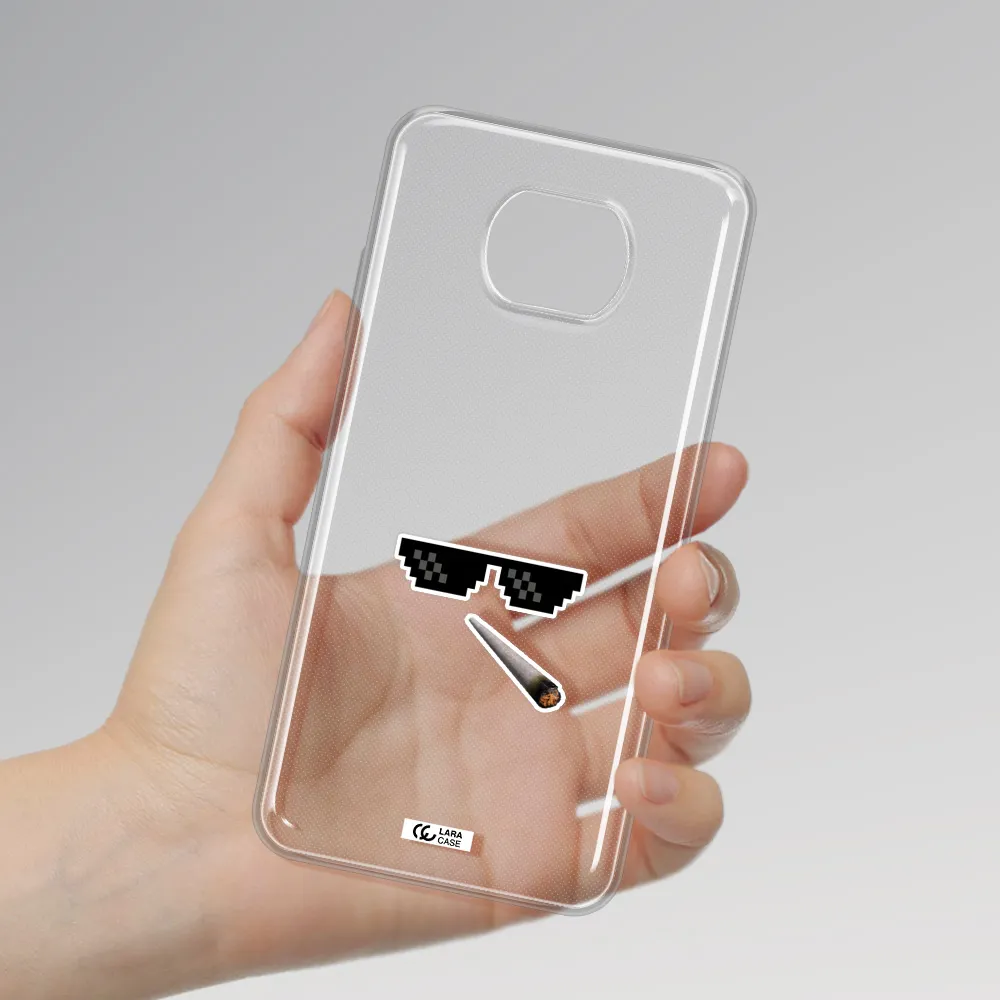 A Cigarette And Sunglasses Xiaomi Redmi Note 9T Clear Tpu Case