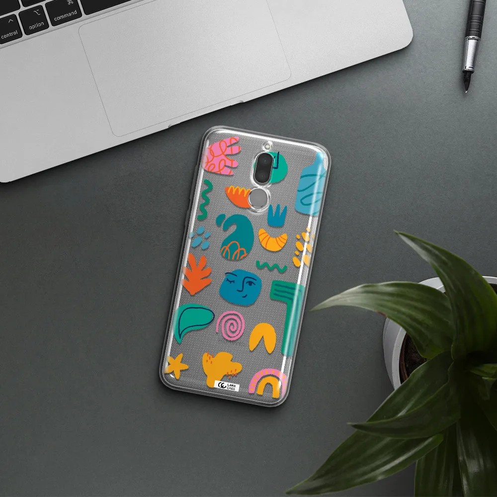 a collection of colorful shapes Huawei Mate 10 Lite Clear TPU Case