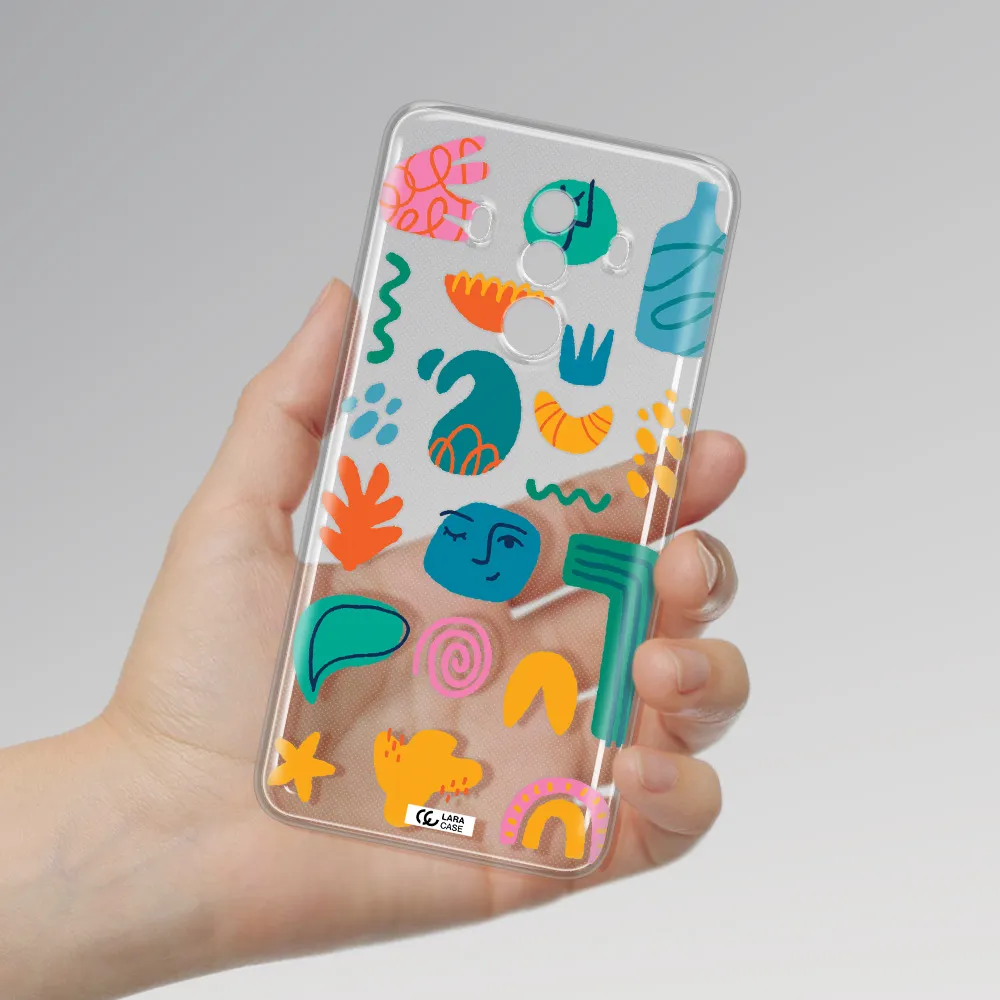 a collection of colorful shapes Huawei Mate 10 Pro Clear TPU Case