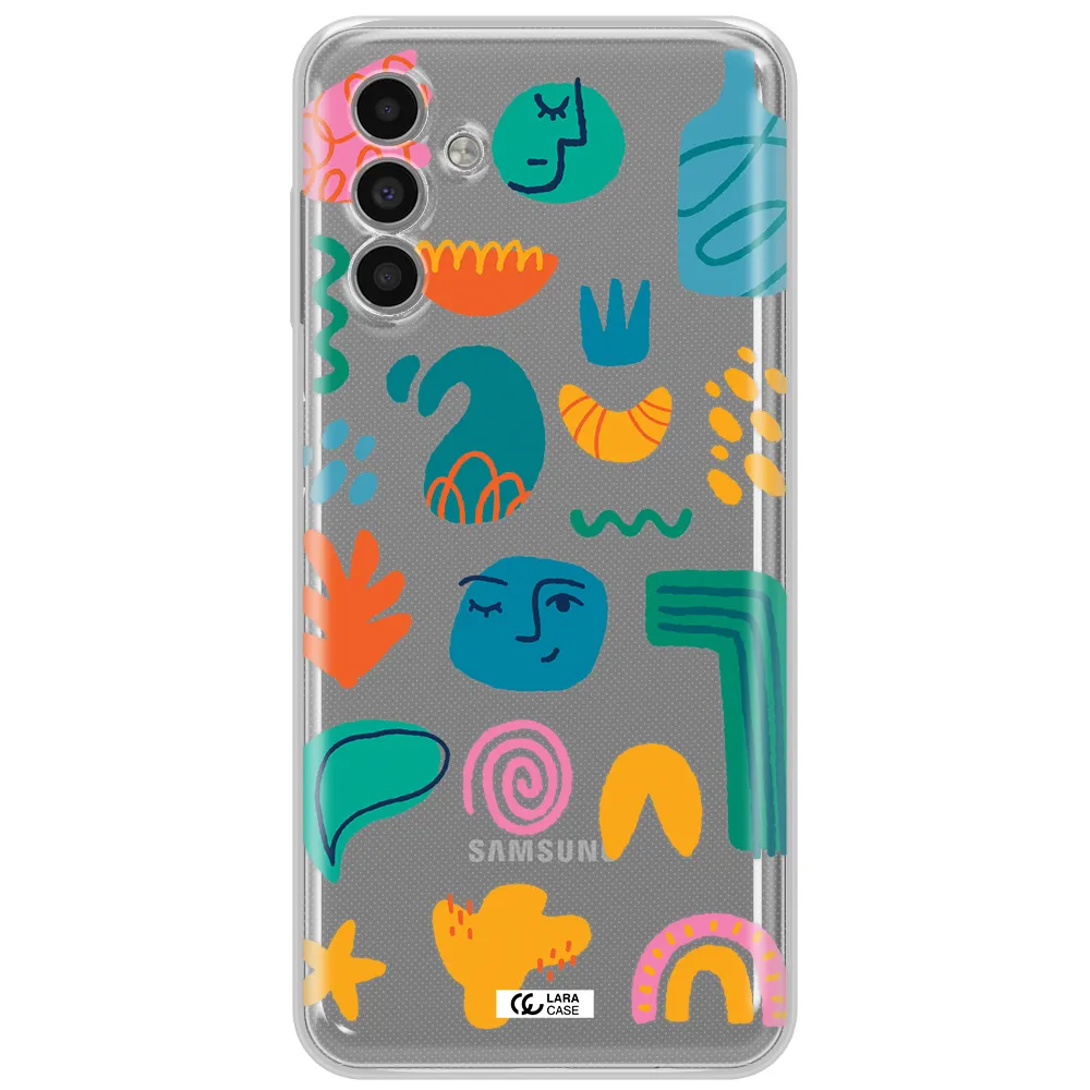 A Collection Of Colorful Shapes Samsung A13 5G Clear Tpu Case