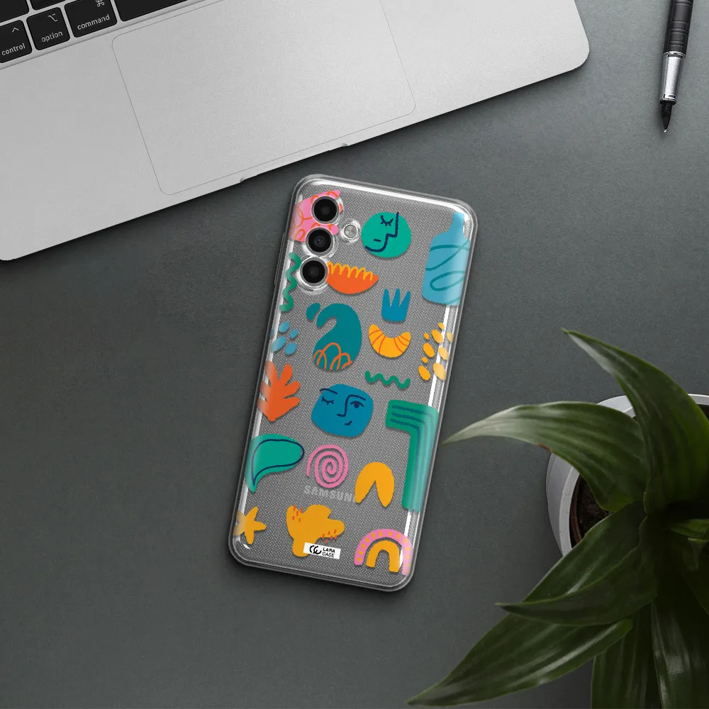 A Collection Of Colorful Shapes Samsung A13 5G Clear Tpu Case