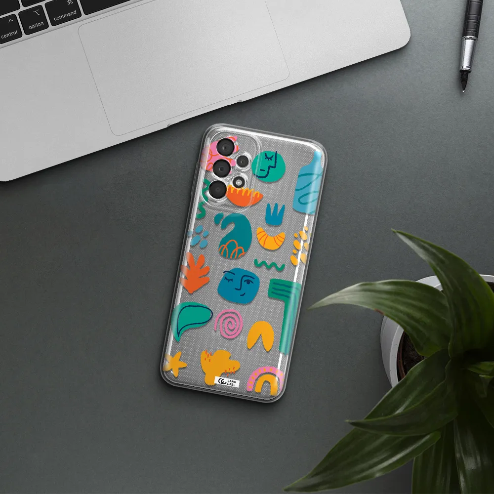 A Collection Of Colorful Shapes Samsung A23 5G Clear Tpu Case