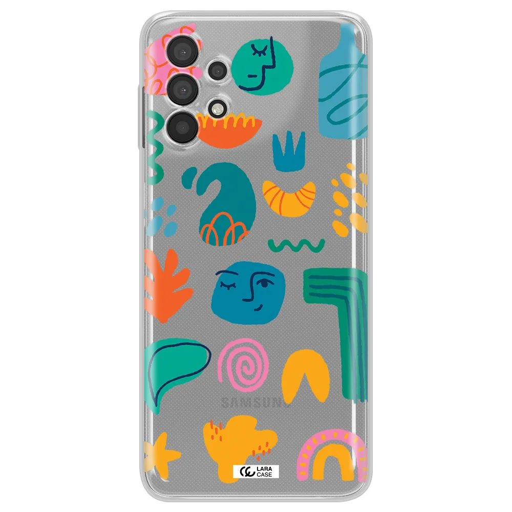 A Collection Of Colorful Shapes Samsung A32 4G Clear Tpu Case