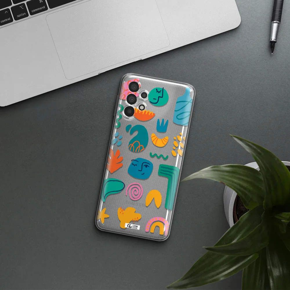 A Collection Of Colorful Shapes Samsung A32 4G Clear Tpu Case