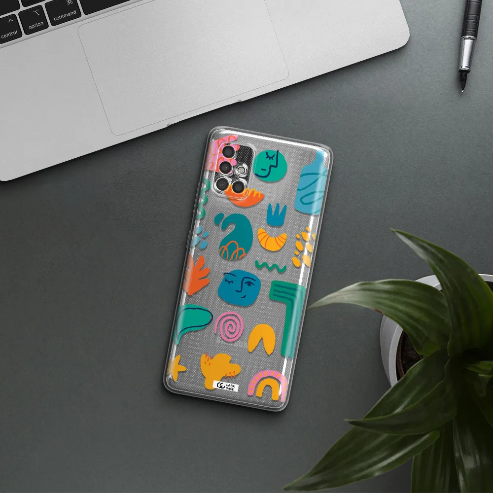 A Collection Of Colorful Shapes Samsung A40S Clear Tpu Case