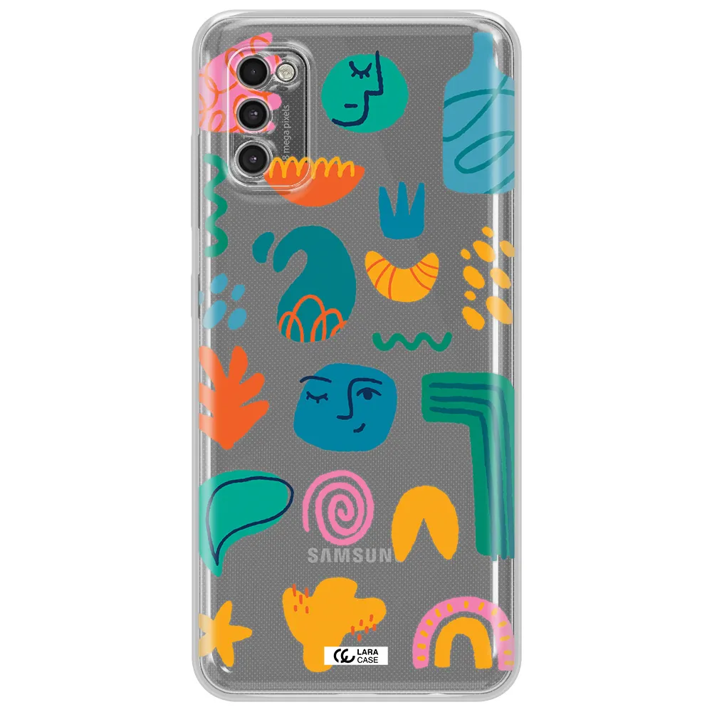 A Collection Of Colorful Shapes Samsung A41 Clear Tpu Case