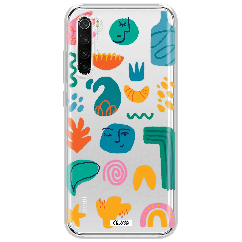 A Collection Of Colorful Shapes Xiaomi Redmi Note 8T Clear Tpu Case