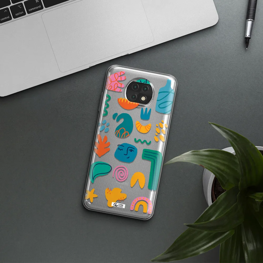 A Collection Of Colorful Shapes Xiaomi Redmi Note 9T Clear Tpu Case