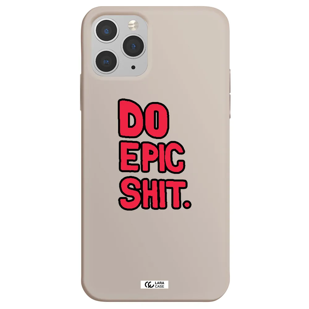 a red and black text Apple iPhone 11 pro max Silicone Stone Case